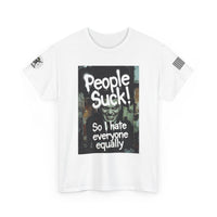 Darkly Humorous Sarcasm Tee — 'Disappointment Is Universal' Street-Art T-Shirt