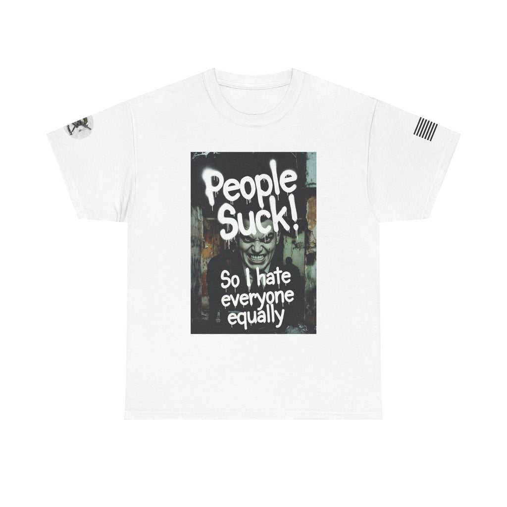 Darkly Humorous Sarcasm Tee — 'Disappointment Is Universal' Street-Art T-Shirt