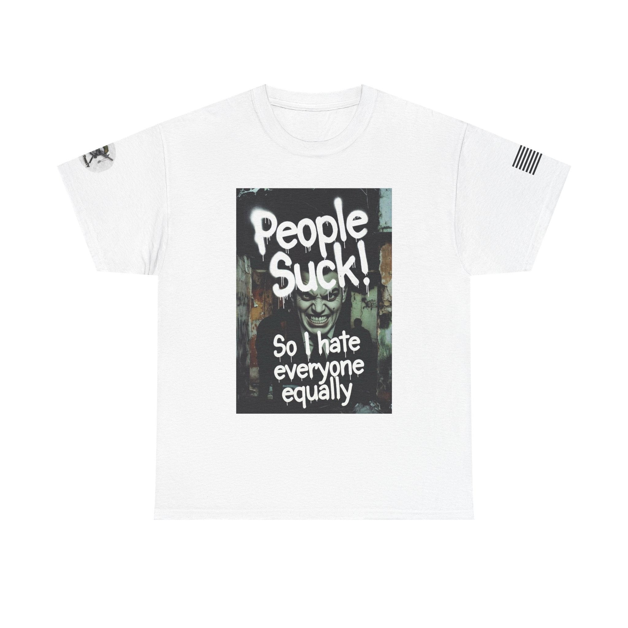 Darkly Humorous Sarcasm Tee — 'Disappointment Is Universal' Street-Art T-Shirt